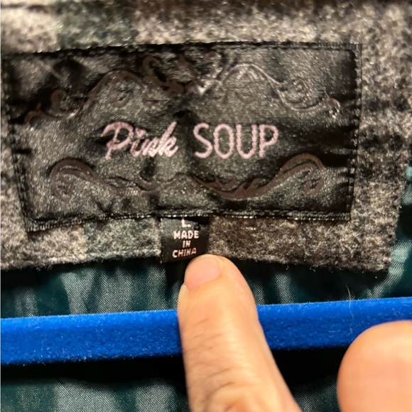 Pink Soup Plaid Jacket - Picture 2 of 3